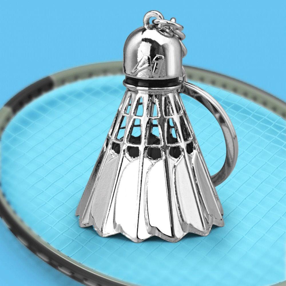 

Electroplating Polishing Badminton Keychain Table Tennis Sports Games Gifts Pendant style 3