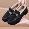 Spring versatile fashion Doudou shoes women's casual velvet warm soft sole medium casual single