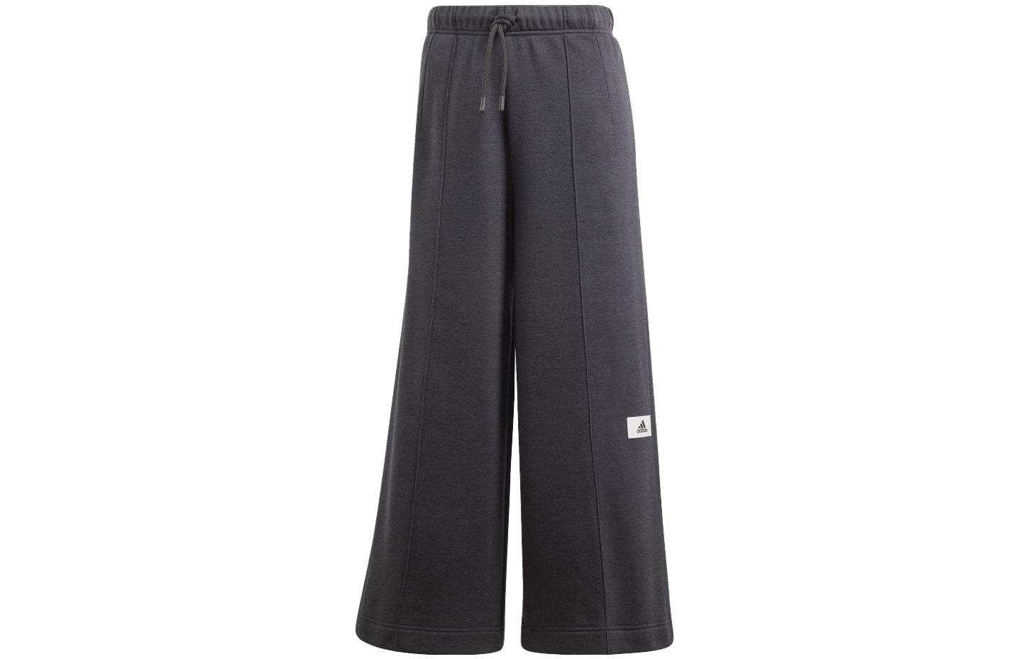

Adidas Knitted Sweatpants Women s Dark Gray Moderate Wide Leg Pants IS7485 2XL