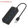 7-Port USB 2.0/3.0 Hub with Light Strip and Flash Drive Expansion