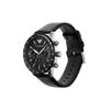 EMPORIO ARMANI Men's Chronograph Black Leather Watch AR11243+AR11245