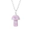 Natural 2Cm Crystal Mushroom Necklace Amethyst Agate Mini Small Mushroom Pendant N612