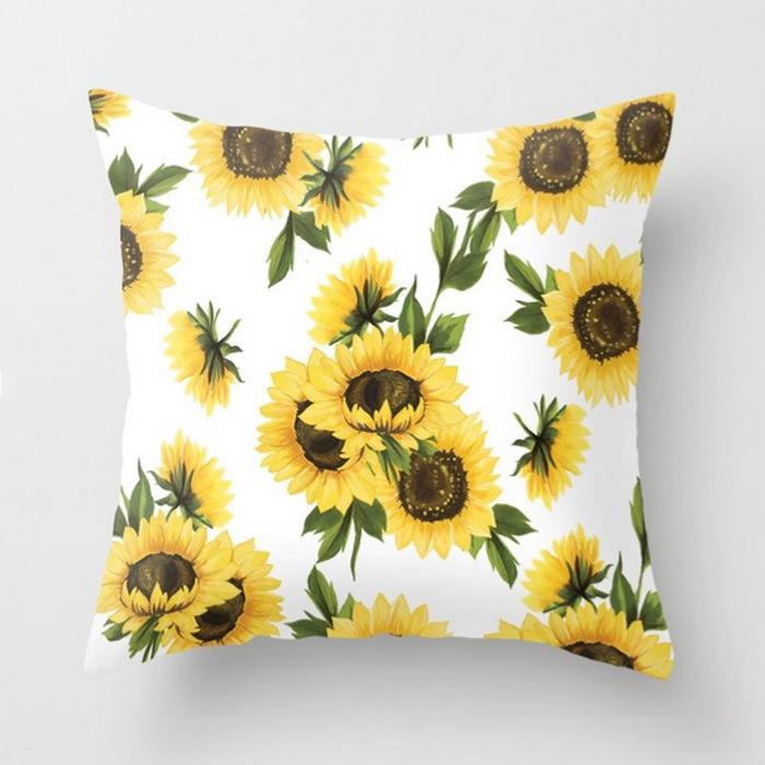 45x45cm Geometric Yellow Giraffe Animal Design Throw Pillow Cover Sofa Office Seat Car Lumbar Cushion Cushion Cover Home Decor