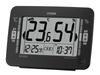 RHYTHM Citizen Digital Environmental Guide Thermo-Hygrometer, High-Precision (Radio-Controlled Clock), Calendar, Display, Black, 13.2x18.6x5.3cm,