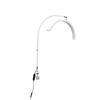 16 In LED Half Moon Beauty Lamp with Desk Clamp 20W Nail Lash Fill Light 360 Degrees  Rotatable Hose