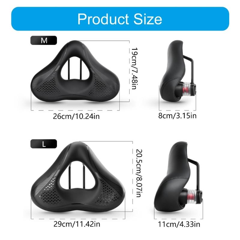 Bicycles Saddles Shockproofs Hollow Breathable Bicycles Saddles Cycling Cushions Thicken Comfortable Road Bike Seat Pad