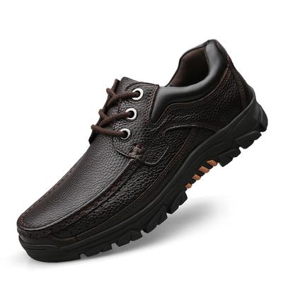 Mode Hohe Qualität Neue Dicke Sohle Verschleißfest Herren Leder Freizeitschuhe Schnürschuhe Oxford Schuhe für Herren Outdoor Wanderschuhe