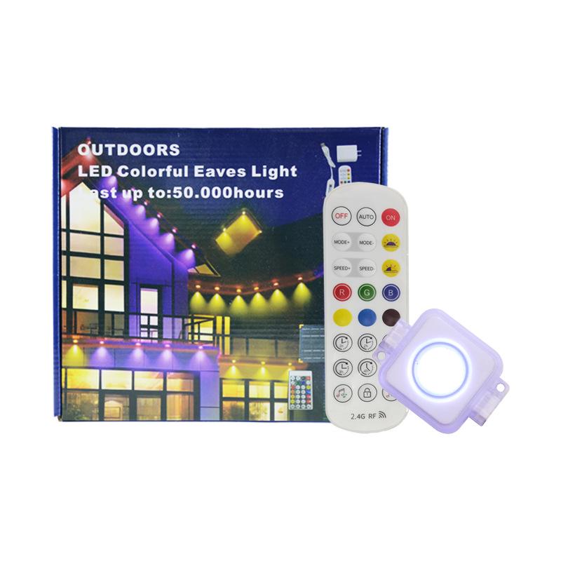 Outdoor Waterproof 220V RGB LED Strip Light with Remote & App Control for Eaves Decoration