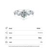 Modian S925 Sterling Silver Zircon Ring: Elegant Korean-Style Women's Wedding Ring with Hollow Design.