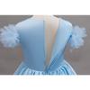Girls Long Tulle Dress Princess Party Performance Gown
