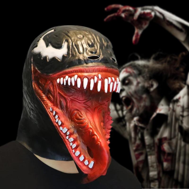 Venom Halloween Latex Mask - Cosplay Villain Hero Headgear