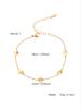 Instagram-Inspired Fashion: Elegant And Refined Stainless Steel 18K Gold-Plated Small Flower Bracelet For Women