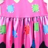 83023 Kids Girls Bobi Time Lily Lovebraids Print Ruffle Short Sleeves A Line Dress
