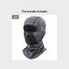 Breathable & Warm Motorcycle Riding Neck Gaiter Adjustable Ear Loops Full Face Coverage for Winter Skiing And Street Bikes