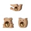 Wooden Animal Shape Door Chimes with Magnetic Attachments Hanging Doorbell for Home Door Decors Indoor and Outdoor Use