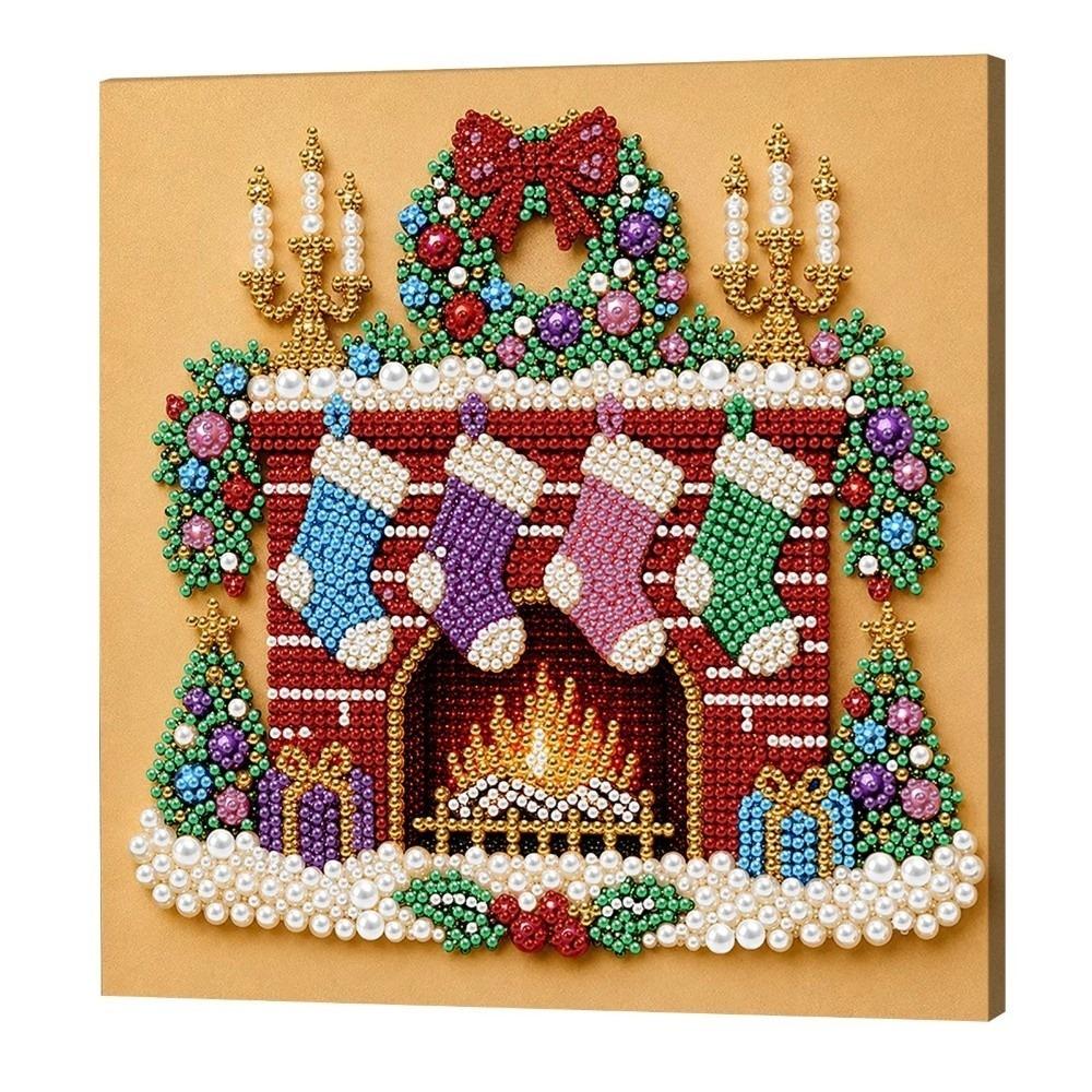 Self‑Adhesive Xmas Rhinestone Painting Kit Christmas Star Santa Crystal Painting Set Holiday Craft