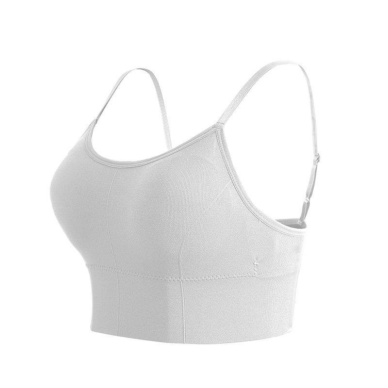 Verstellbarer Sling Wrap Bandeau Sport-BH - Bügellos, Schönes Rückendesign