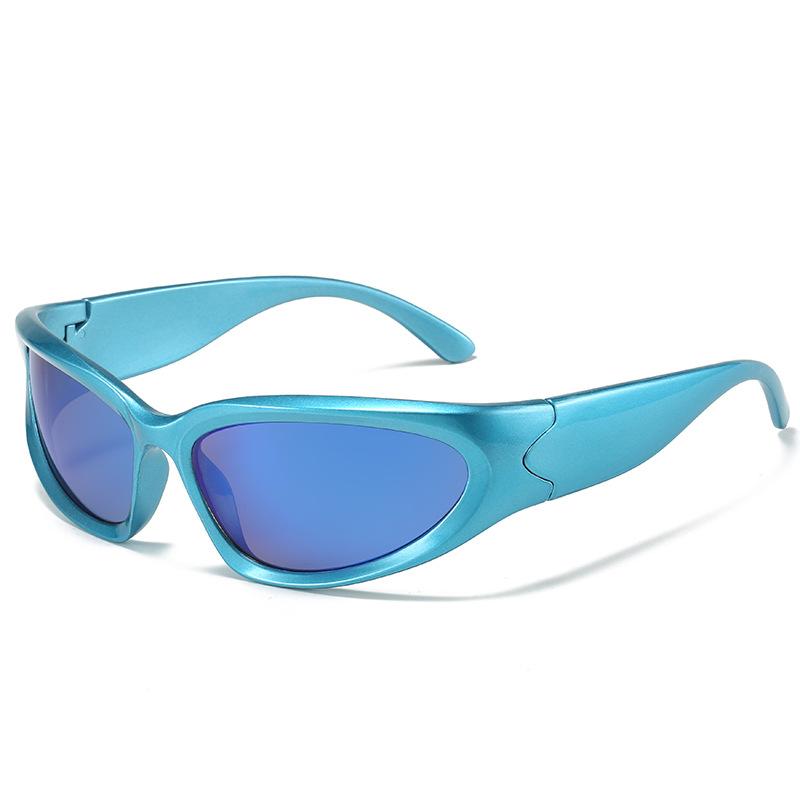 Steampunk Sunglasses Women's Mirror Sports Sunglasses, Punk Goggles Colorful Fashion Glasses