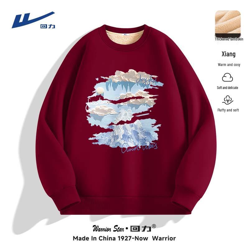 Warrior Unisex Crew Neck Lamb Velvet Sweatshirt M 2860₽