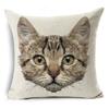 Cute Cartoon Animal Pet Cat Decorative Pillowcase Gift  Sofa Car Office Seat Cushion Cover Bedroom Room Home Decor