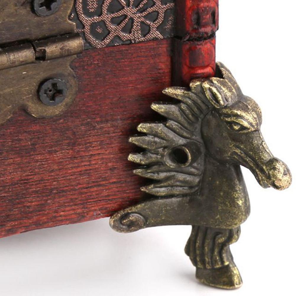 

8 шт. деревянная коробка в форме головы лошади, защита для углового кронштейна для ног, мебели