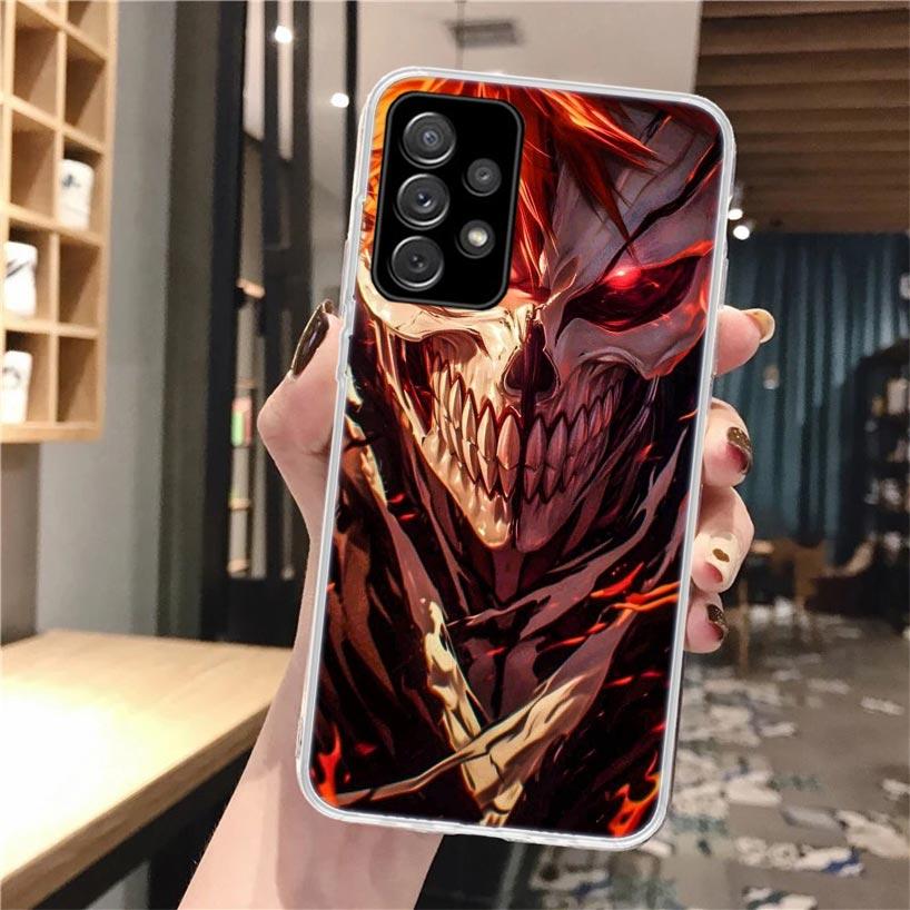 Kurosaki Ichigo Bleach Soft Phone Case For Samsung Galaxy A52 A42 A32 A12 A22 A51 A50S A30S A20S A10S A71 A41 A31 A21S A40 A20E