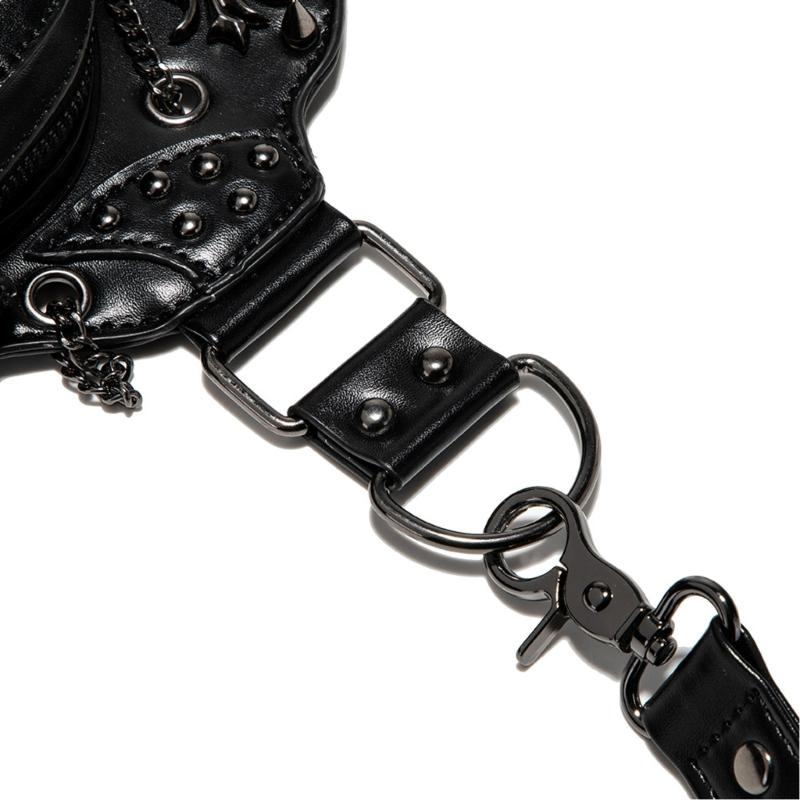 Bauchtasche Steampunk Punk Rock Mehrweg-Tragestil Rucksack Brusttasche Beintaschen Holstertasche Umhängetasche
