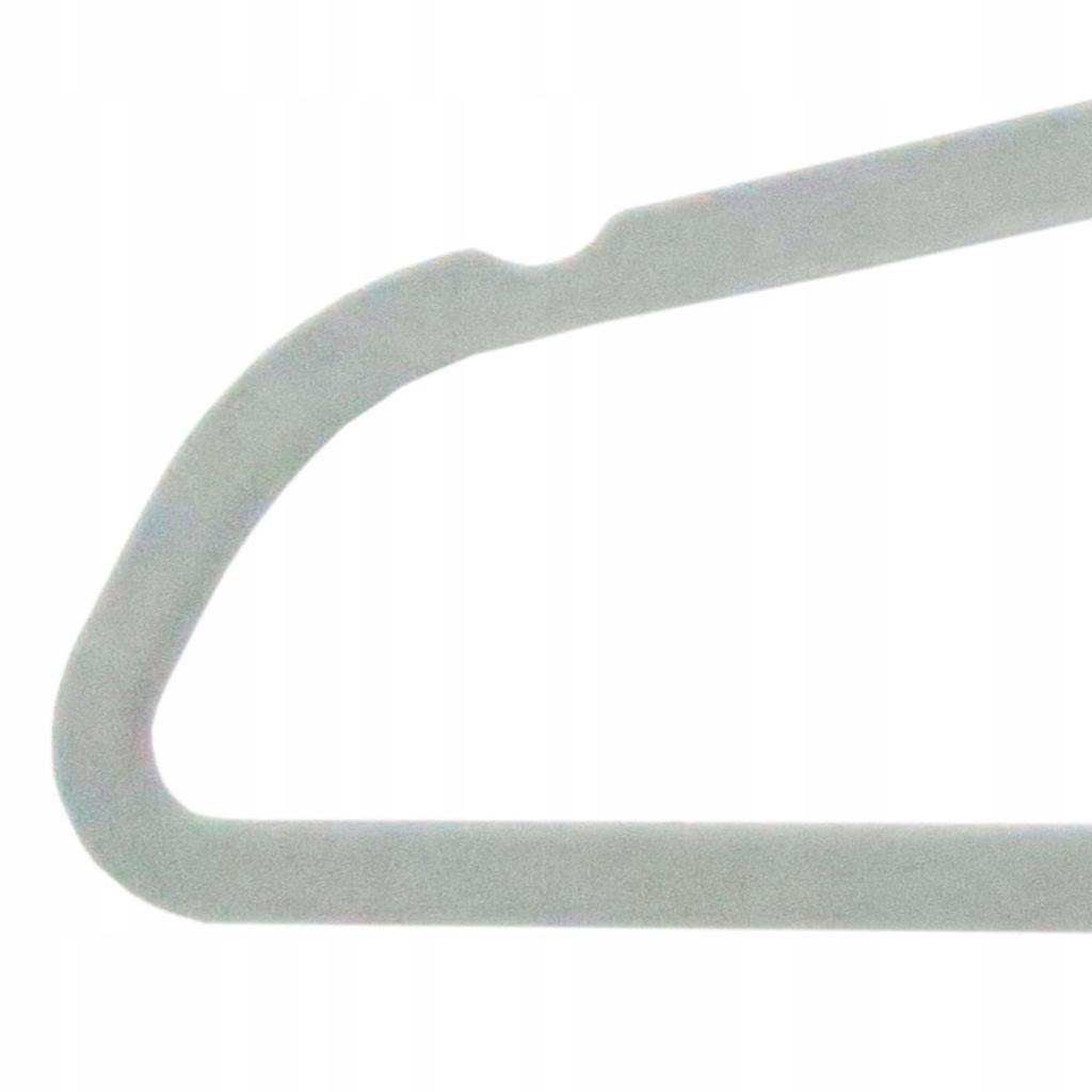 Wieszak Welurowy Maxi Komplet 50 Sztuk Szary
