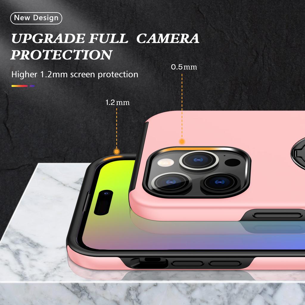 Ringhalter Magnetische Saug-Fallschutzhülle für iPhone 15 14Plus 13 12 11 Pro Max XS Max für Samsung S23 S22 S21Ultra Plus S23FE A13 A53 A14 A54