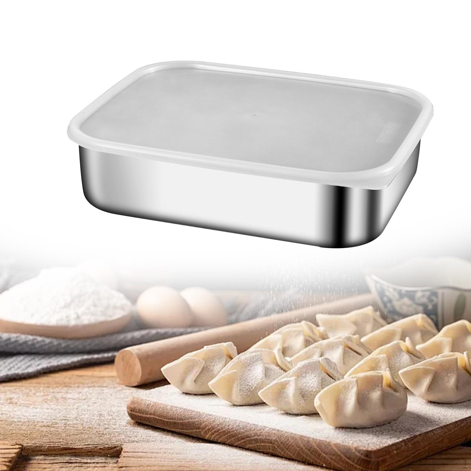 Морозильник для пельменей, холодильник, контейнер для сыра, многоразовый контейнер для хранения продуктов из нержавеющей стали, свежий M