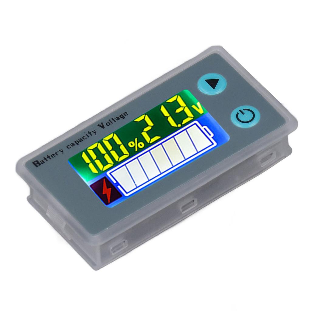 Tester Napięcia Pojemności Baterii Wyświetlacz Cyfrowy LCD Wskaźnik Mocy Baterii dla Litowo-Żelazowo-Kwasowych