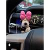 Handmade Cute Dog Plush Decor - Creative Gear Stick Ornament & Birthday Gift for Car Interior