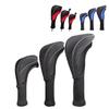 3Pcs/Set Long Neck Golf Club Head Covers Wood Driver Protect Headcover 1#/3#/5# Fairway Golf Head Cover Golf Accessories For Outdoor Training