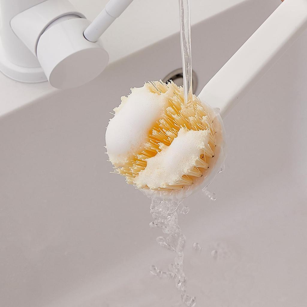 ZASA Kitchen Brush with Handle Removes stubborn stains Easy to use Pot Brush Frying Pan Cleaning Brush Frying Pan Scrub Kitchen Brush Kitchen Supplies