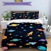 3pcs bedding set Space Adventure Includes 1 Comforter + 2 Pillowcases, Without Pillow Inserts, Soft Comfortable,Bedding Set,a0909041
