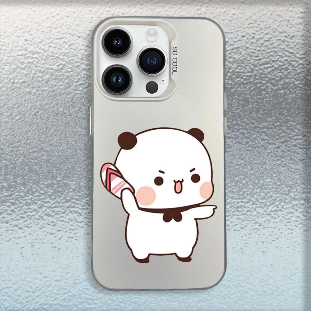 Cute BuBu DuDu Phone Case For iPhone 16,15,14,13,12,11,Mini,Pro,MAX White Matte Shockproof Cover iPhone13mini