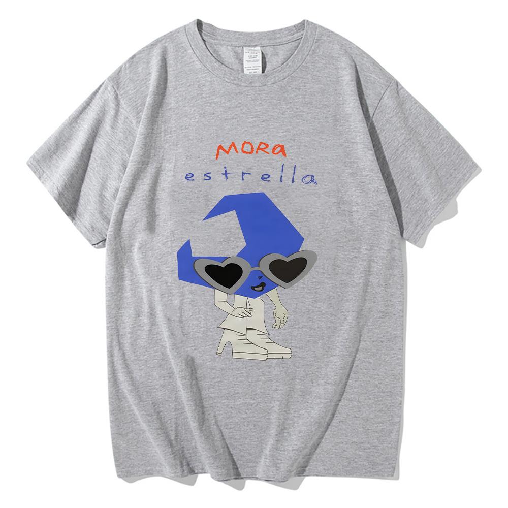 T-shirt imprimé graphique Mora Media Luna Vêtements Mora Merch Coton Unisexes Hauts Décontractés Femmes Hommes T-shirts Confortables Haute Qualité