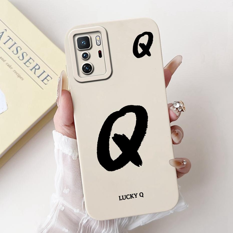 New Fashion Letter Phone Case For Xiaomi Redmi Note 10 Pro 5G Soft Silicone Shockproof Cover For Redmi Note10 5G 10T Bumper