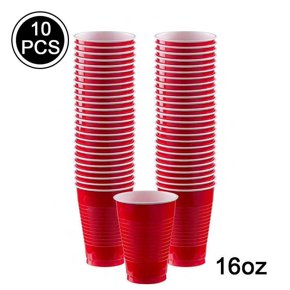 Solid Color Paper Plates Cups Disposable Tableware Christmas Birthday Party Decorations Kid Wedding Red Decor Gift