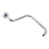 Shower Arm Stainless Steel Shower Arm with Flange S Shape Shower Head Riser Pipe In Wall Installation Shower Head Extension Arm for Bathroom