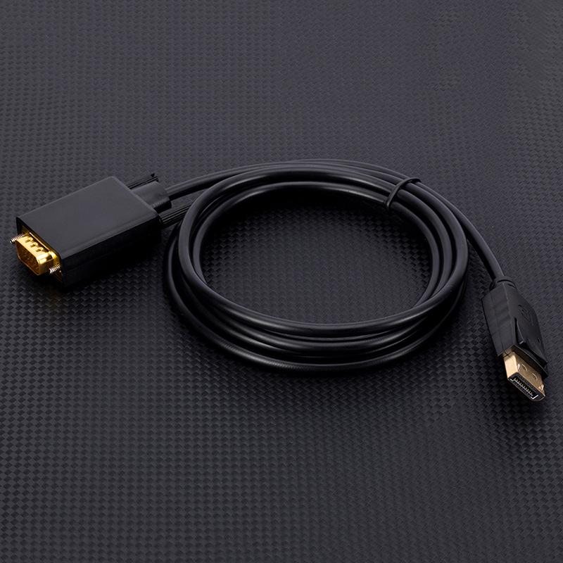 1.8m DP To VGA Converter Cable for PC, TV, Monitor, or Projector