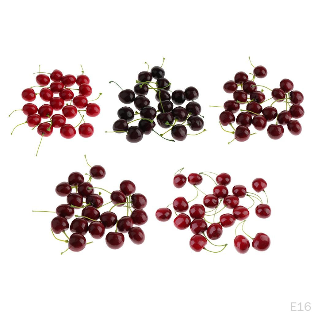 Cerejas Vermelhas Frutas Pedaços