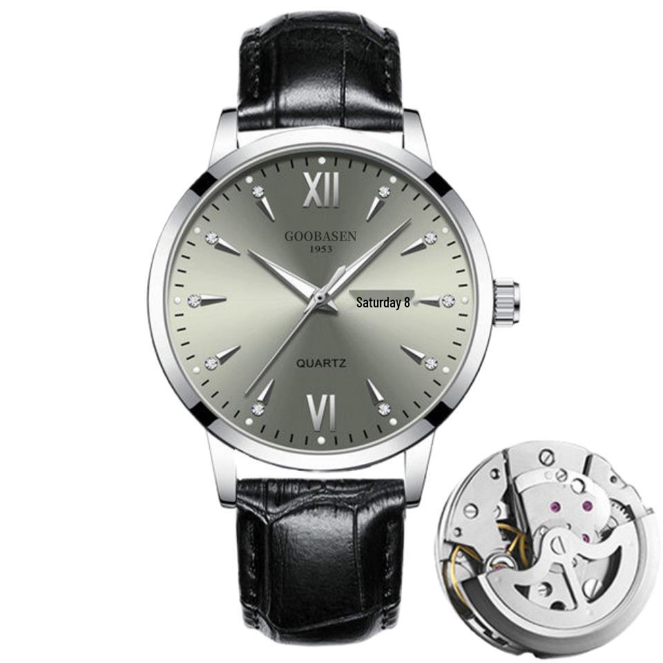 Gubaisen Men's Fully Automatic Skeleton Watch with Large Dial