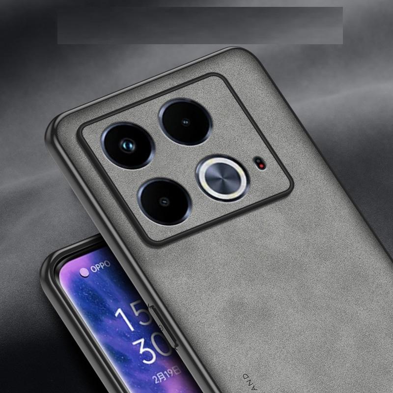 Sheepskin PU Leather Phone Case for Infinix Note 40 Pro Plus Camera Lens Protective Soft Frame Cover for Infinix Note 40 Pro 4G 5G