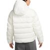 Nike Solid Color Logo Print Hooded Long Sleeve Down Jacket Women outerwear White DQ5904-133