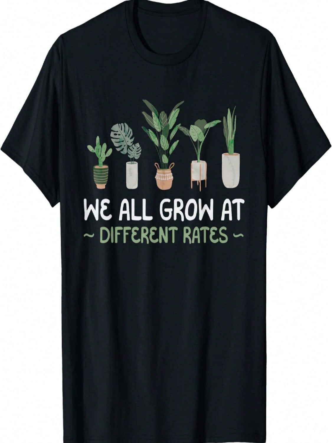 We All Grow At Different Rates Plant Teaching Teacher Gift T-Shirt S разноцветный