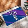 Melbourne Storm Tappeto in Velluto di Cristallo Morbido Anti?Tappetino Antiscivolo Comodo per Casa Soggiorno Camera da Letto Tappeto Decorativo
