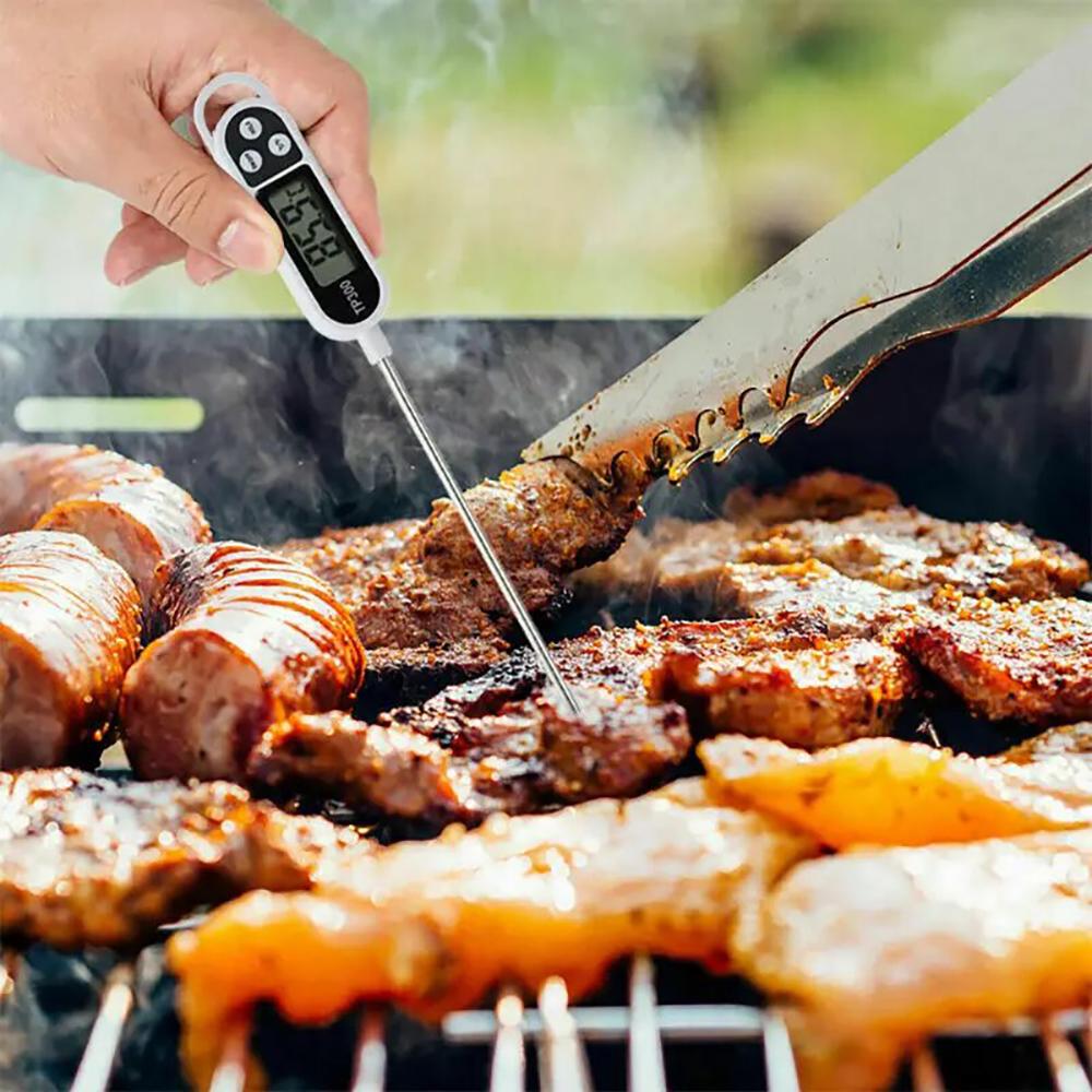 1pc Digital Cooking Thermometer, Real-time Reading of Kitchen Thermometer, Suitable for Meat, Seafood, Barbecue