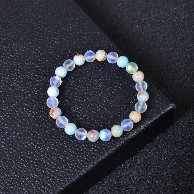 Natural Shoushan Stone Bracelet, Handmade, Shimmering, Frosted Stone, Beaded Bracelet, Health Bracelet