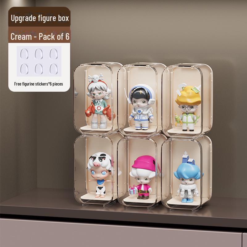 Transparent Acrylic Dustproof Display Stand for Blind Box Dolls